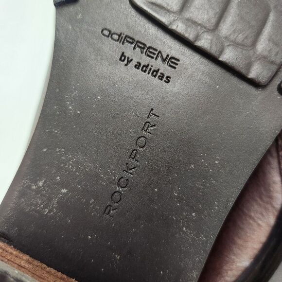 Rockport Lace Up Waterproof Boots Womens Size 7.5 Brown Leather  goth grunge - Picture 7 of 16